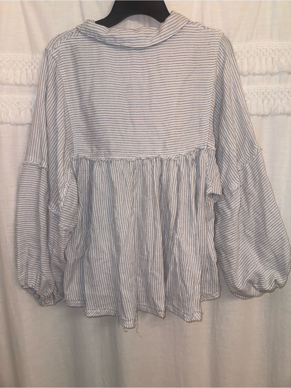 Ces Femme Cotton Striped Blouse - Picture 5 of 5